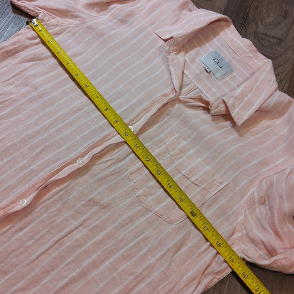 RAILS Charli Peach Stripe Button Up Shirt NWOT - MEDIUM - Picture 10 of 11